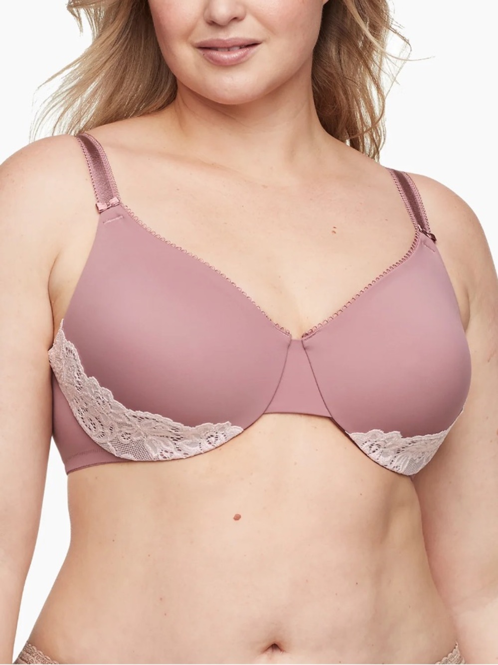 •Olga 40E Luxury Lift Rosewater Bra! NEW!